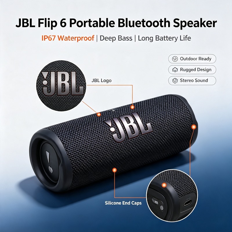 JBL Flip 6 Subwoofer Sem Fio à - Jbl Speaker Flip 6 avaliação e preço